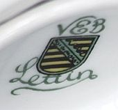 Клеймо VEB Porzellanfabrik Lettin