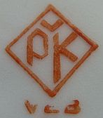 Клеймо Vereinigte Köppelsdorfer Porzellanfabriken