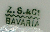 Клеймо Porzellanfabrik Zeh, Scherzer & Co.