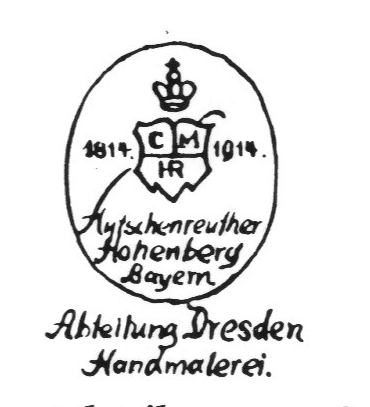 Клеймо Dresdner Kunstabteilung von C.M. Hutschenreuther