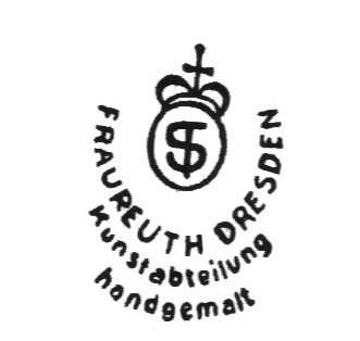 Клеймо Otto Schmidt Porzellanmalerei, Porzellanfabrik Fraureuth