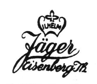 Клеймо Porzellanfabrik Wilhelm Jäger und VEB Vereinigte Porzellanwerke Eisenberg, VEB Porzellankombinat Kahla