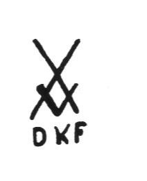 Клеймо Dornheim, Koch & Fischer Porzellan- und Tonwarenfabrik